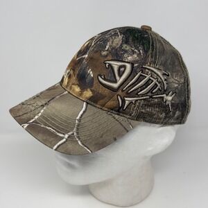 G Loomis Skeleton Fish Camo Trucker Hat Mens Mesh Back Adjustable Fishing Cap